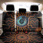 Wadjet Fiery Serpent Back Car Seat Cover Egyptian Ankh Symbol in Dark Flame Protector Theme