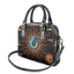 Wadjet Fiery Serpent Shoulder Handbag Egyptian Ankh Symbol in Dark Flame Protector Theme
