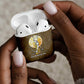 Wosret Egyptian AirPods Case with Golden Scepter and Archer Motif in Ancient Protector