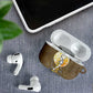 Wosret Egyptian AirPods Case with Golden Scepter and Archer Motif in Ancient Protector