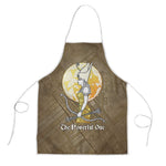 Wosret Egyptian Apron with Golden Scepter and Archer Motif in Ancient Protector