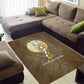 Wosret Egyptian Area Rug with Golden Scepter and Archer Motif in Ancient Protector