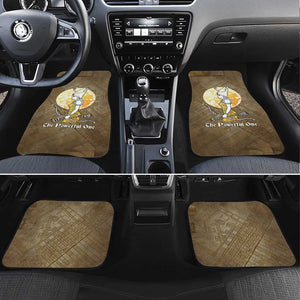 Wosret Egyptian Car Mats with Golden Scepter and Archer Motif in Ancient Protector