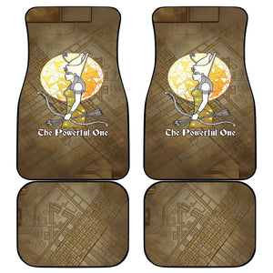 Wosret Egyptian Car Mats with Golden Scepter and Archer Motif in Ancient Protector