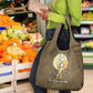Wosret Egyptian Grocery Bag with Golden Scepter and Archer Motif in Ancient Protector