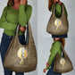 Wosret Egyptian Grocery Bag with Golden Scepter and Archer Motif in Ancient Protector