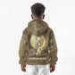 Wosret Egyptian Kid Hoodie with Golden Scepter and Archer Motif in Ancient Protector