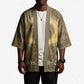 Wosret Egyptian Kimono with Golden Scepter and Archer Motif in Ancient Protector