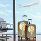Wosret Egyptian Luggage Cover with Golden Scepter and Archer Motif in Ancient Protector