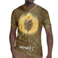 Wosret Egyptian Rugby Jersey with Golden Scepter and Archer Motif in Ancient Protector