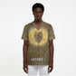 Wosret Egyptian Scrub Top with Golden Scepter and Archer Motif in Ancient Protector