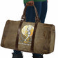 Wosret Egyptian Travel Bag with Golden Scepter and Archer Motif in Ancient Protector