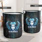 Wosret Winged Crown Laundry Basket Egyptian Cyber Circuit Design in Futuristic Blue Theme