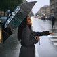 Wosret Winged Crown Umbrella Egyptian Cyber Circuit Design in Futuristic Blue Theme