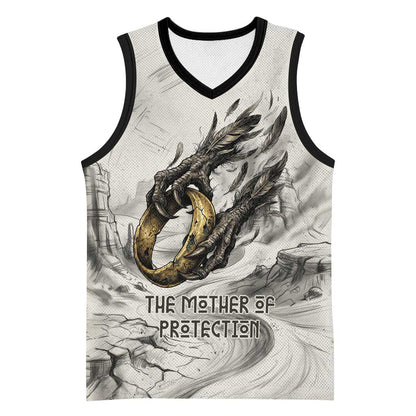 Nekhbet Egyptian Basketball Jersey Vulture Goddess Mother of Protection Wings Claws Desert