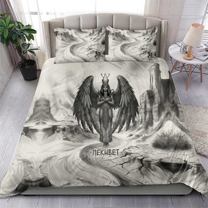 Nekhbet Egyptian Bedding Set Vulture Goddess Mother of Protection Wings Claws Desert