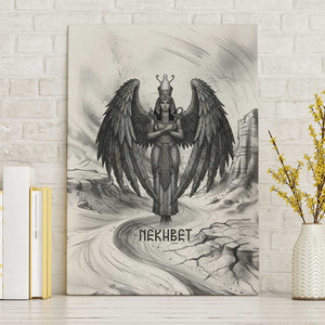 Nekhbet Egyptian Canvas Wall Art Vulture Goddess Mother of Protection Wings Claws Desert