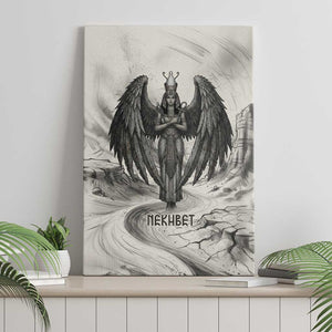Nekhbet Egyptian Canvas Wall Art Vulture Goddess Mother of Protection Wings Claws Desert