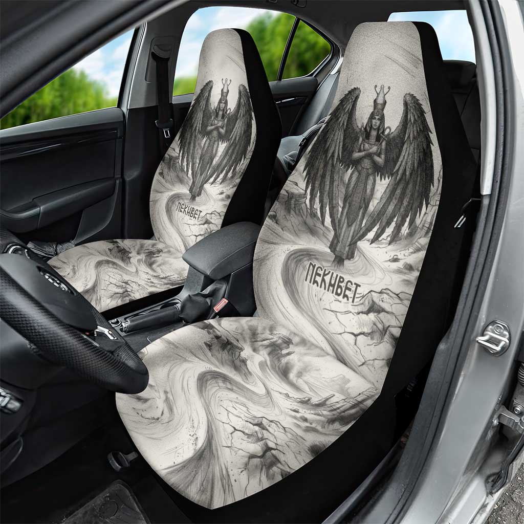 Nekhbet Egyptian Car Seat Cover Vulture Goddess Mother of Protection Wings Claws Desert