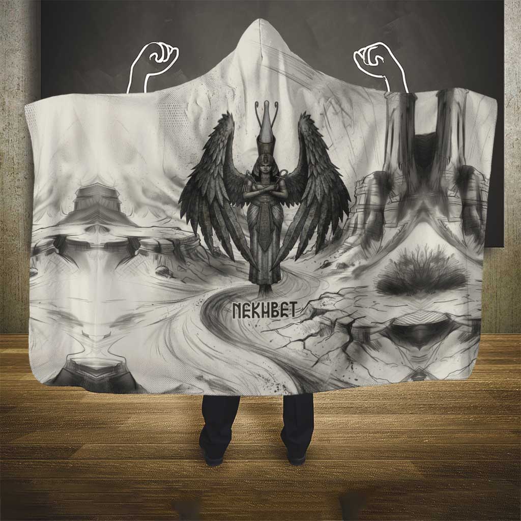Nekhbet Egyptian Hooded Blanket Vulture Goddess Mother of Protection Wings Claws Desert