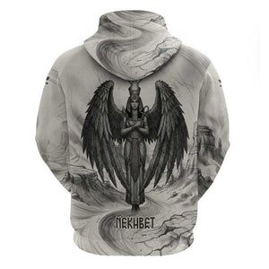 Nekhbet Egyptian Hoodie Vulture Goddess Mother of Protection Wings Claws Desert
