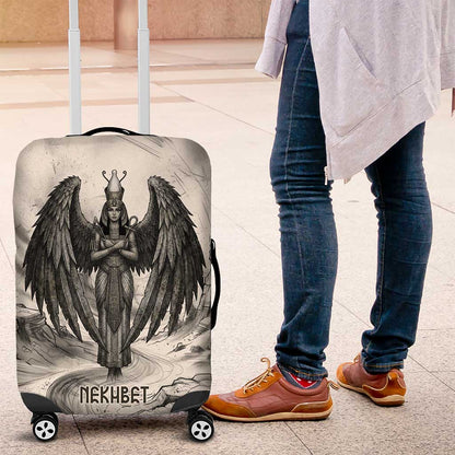 Nekhbet Egyptian Luggage Cover Vulture Goddess Mother of Protection Wings Claws Desert