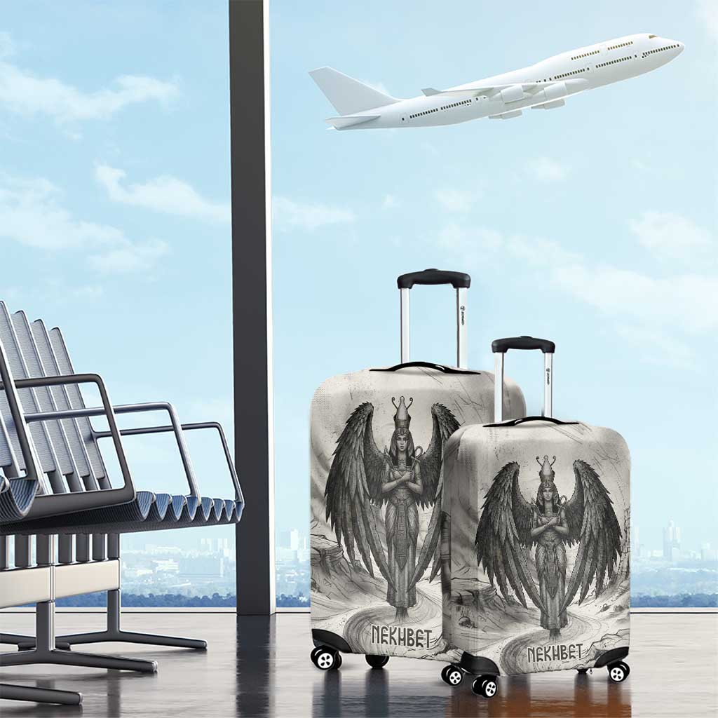 Nekhbet Egyptian Luggage Cover Vulture Goddess Mother of Protection Wings Claws Desert
