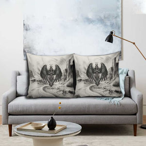 Nekhbet Egyptian Pillow Cover Vulture Goddess Mother of Protection Wings Claws Desert