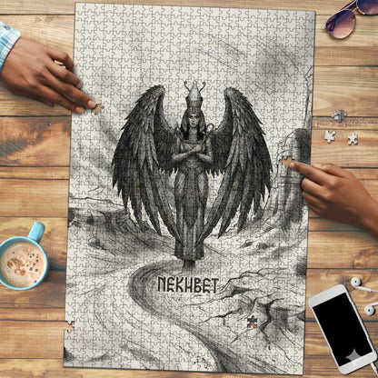 Nekhbet Egyptian Puzzle Vulture Goddess Mother of Protection Wings Claws Desert