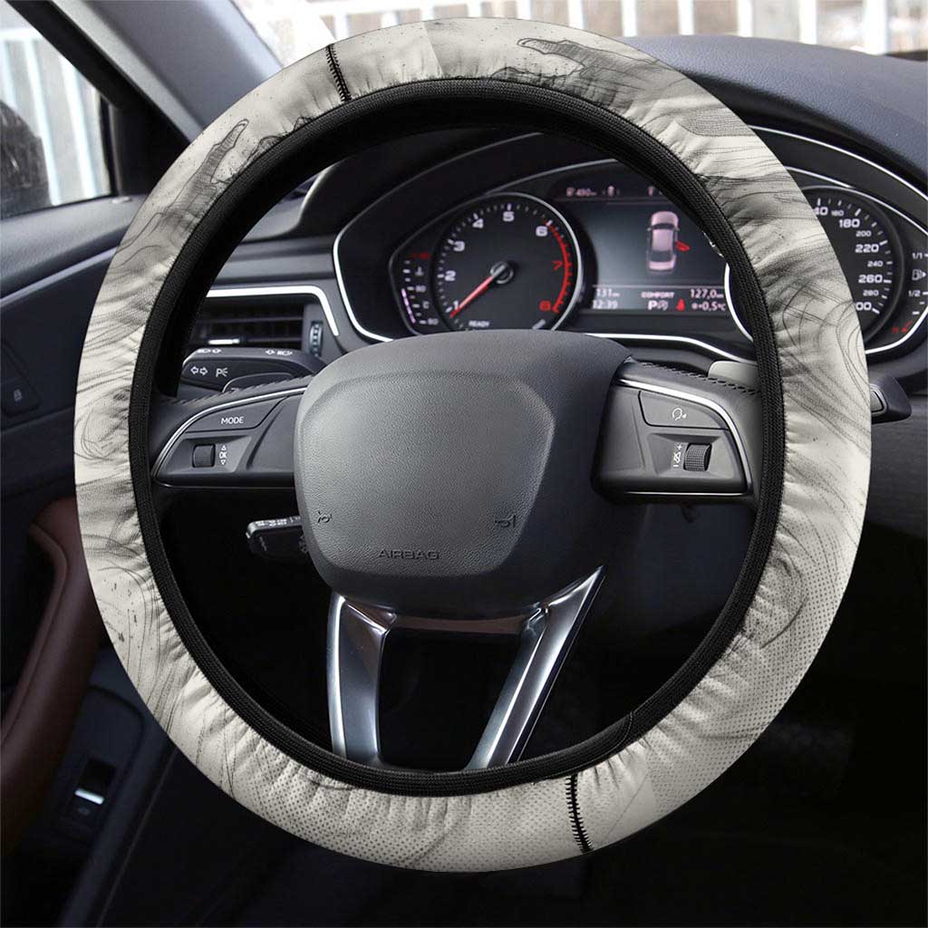 Nekhbet Egyptian Steering Wheel Cover Vulture Goddess Mother of Protection Wings Claws Desert