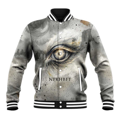 Nekhbet Baseball Jacket Vulture Goddess Eye of Protection Sovereign of Upper Egypt