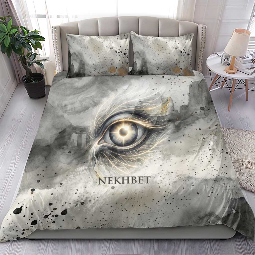 Nekhbet Bedding Set Vulture Goddess Eye of Protection Sovereign of Upper Egypt