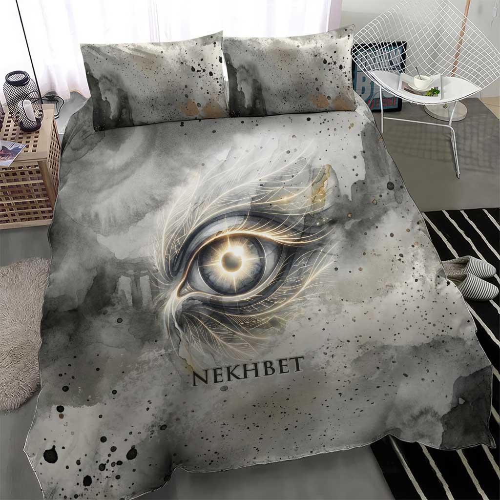 Nekhbet Bedding Set Vulture Goddess Eye of Protection Sovereign of Upper Egypt