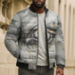 Nekhbet Bomber Puffer Jacket Vulture Goddess Eye of Protection Sovereign of Upper Egypt