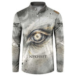 Nekhbet Button Sweatshirt Vulture Goddess Eye of Protection Sovereign of Upper Egypt