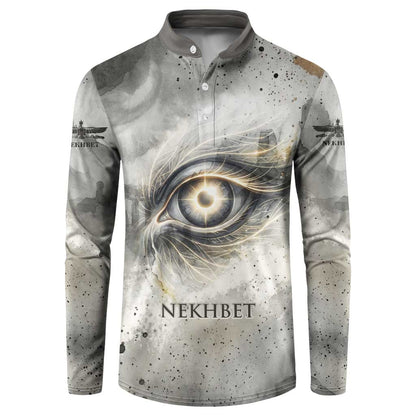 Nekhbet Button Sweatshirt Vulture Goddess Eye of Protection Sovereign of Upper Egypt