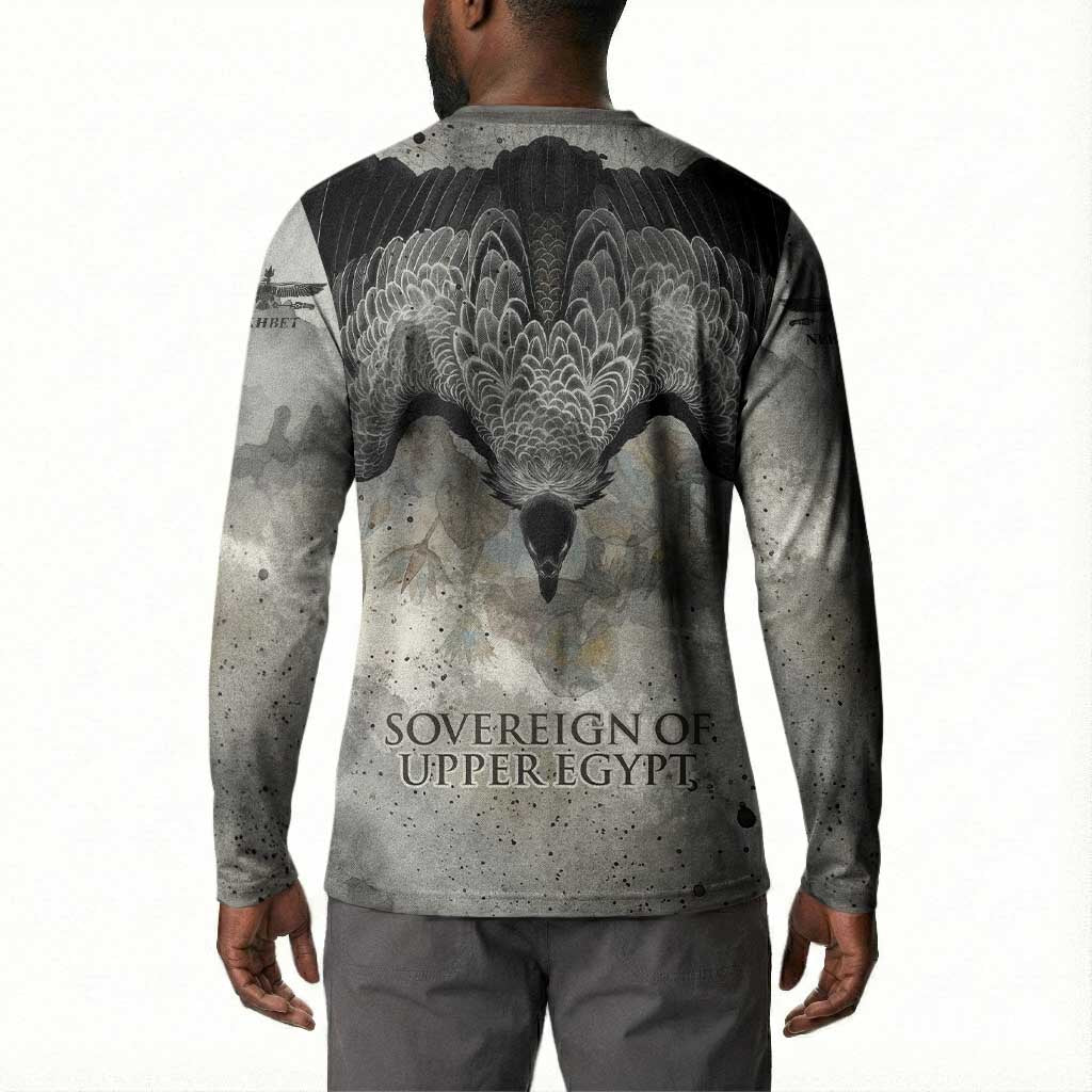 Nekhbet Button Sweatshirt Vulture Goddess Eye of Protection Sovereign of Upper Egypt