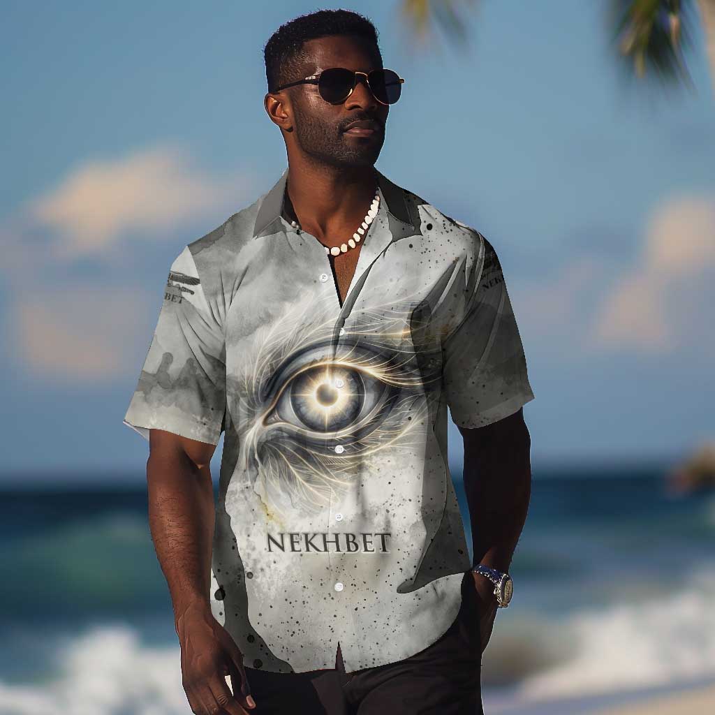 Nekhbet Hawaiian Shirt Vulture Goddess Eye of Protection Sovereign of Upper Egypt