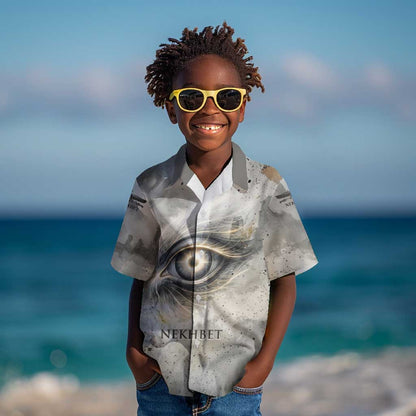 Nekhbet Kid Hawaiian Shirt Vulture Goddess Eye of Protection Sovereign of Upper Egypt