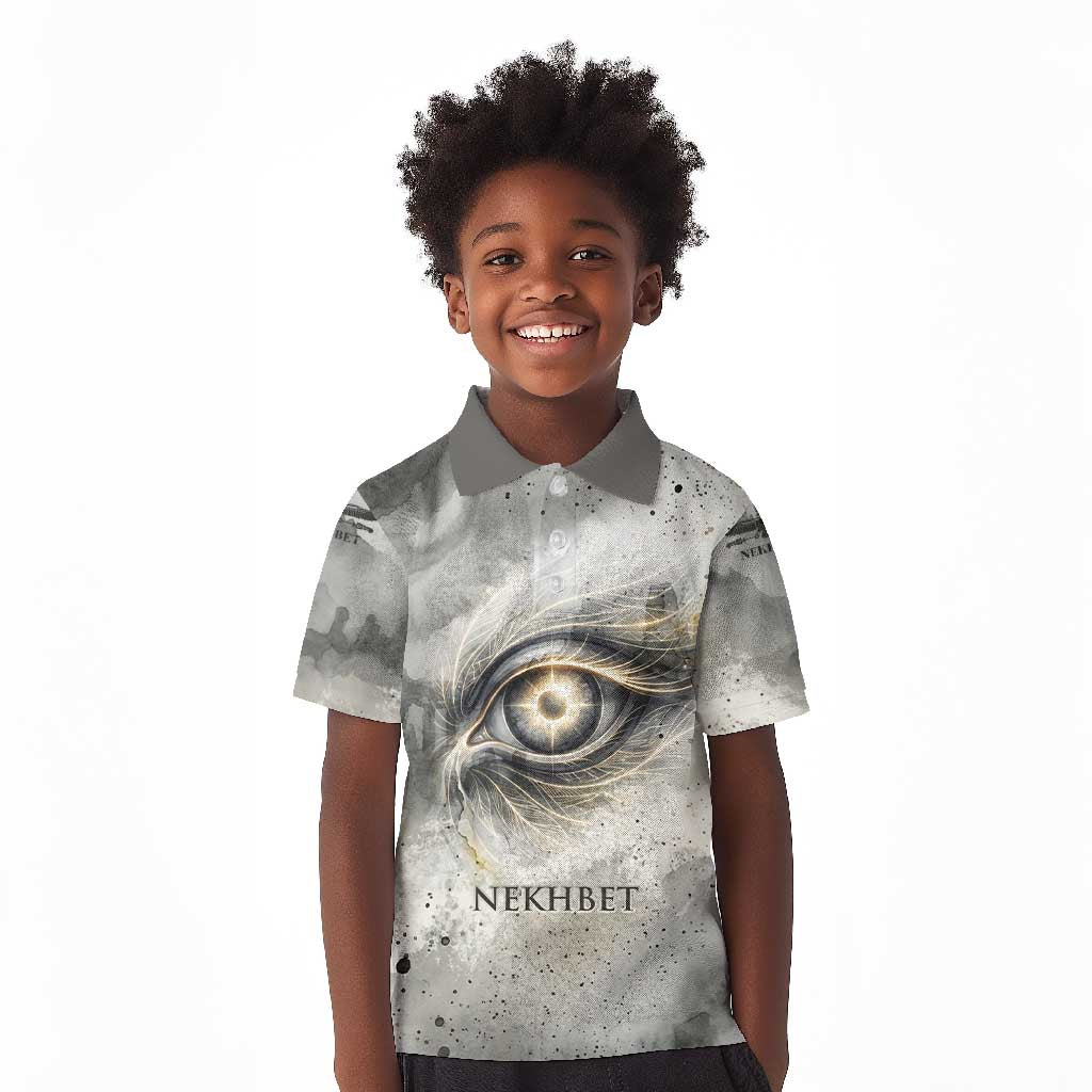 Nekhbet Kid Polo Shirt Vulture Goddess Eye of Protection Sovereign of Upper Egypt