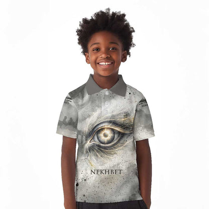 Nekhbet Kid Polo Shirt Vulture Goddess Eye of Protection Sovereign of Upper Egypt