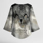 Nekhbet Kimono Sleeve Blouse Vulture Goddess Eye of Protection Sovereign of Upper Egypt