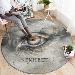 Nekhbet Round Carpet Vulture Goddess Eye of Protection Sovereign of Upper Egypt