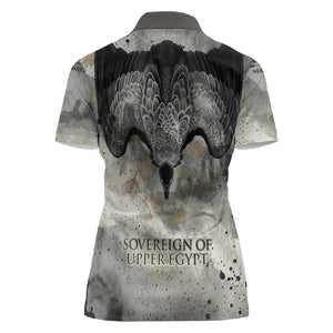 Nekhbet Women Polo Shirt Vulture Goddess Eye of Protection Sovereign of Upper Egypt