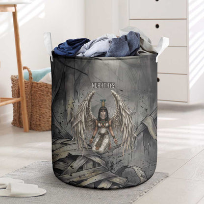 Nephthys Laundry Basket Mistress of the House Egyptian Goddess Wings
