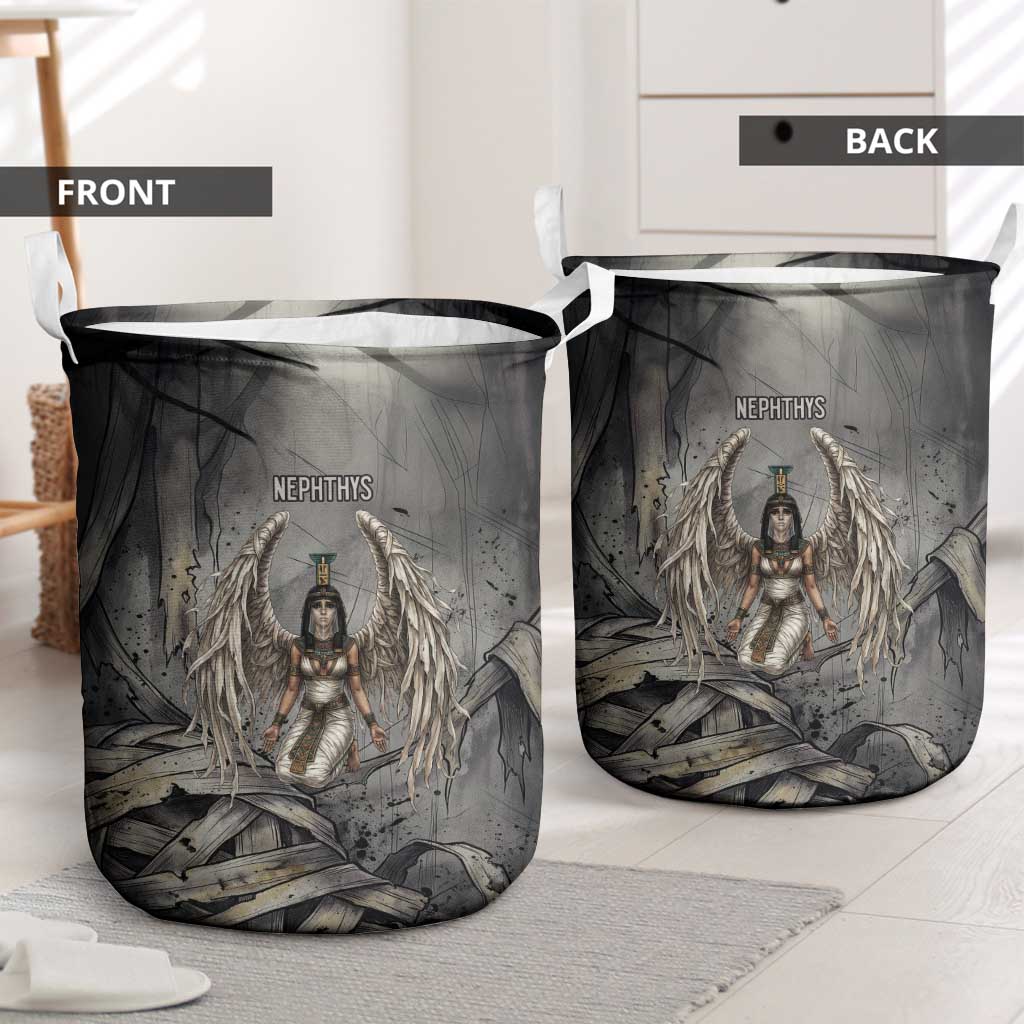 Nephthys Laundry Basket Mistress of the House Egyptian Goddess Wings