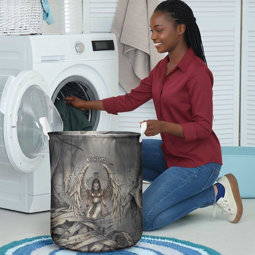 Nephthys Laundry Basket Mistress of the House Egyptian Goddess Wings