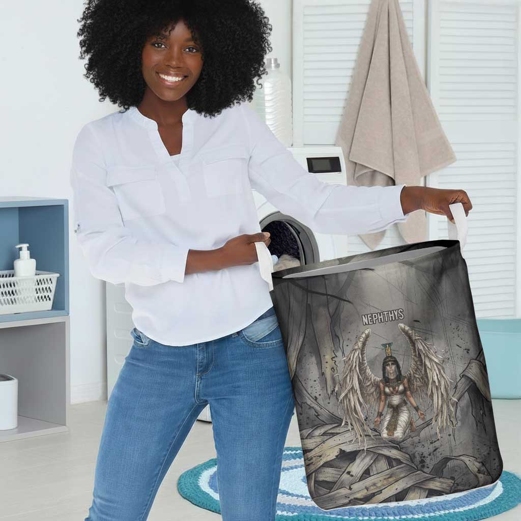 Nephthys Laundry Basket Mistress of the House Egyptian Goddess Wings
