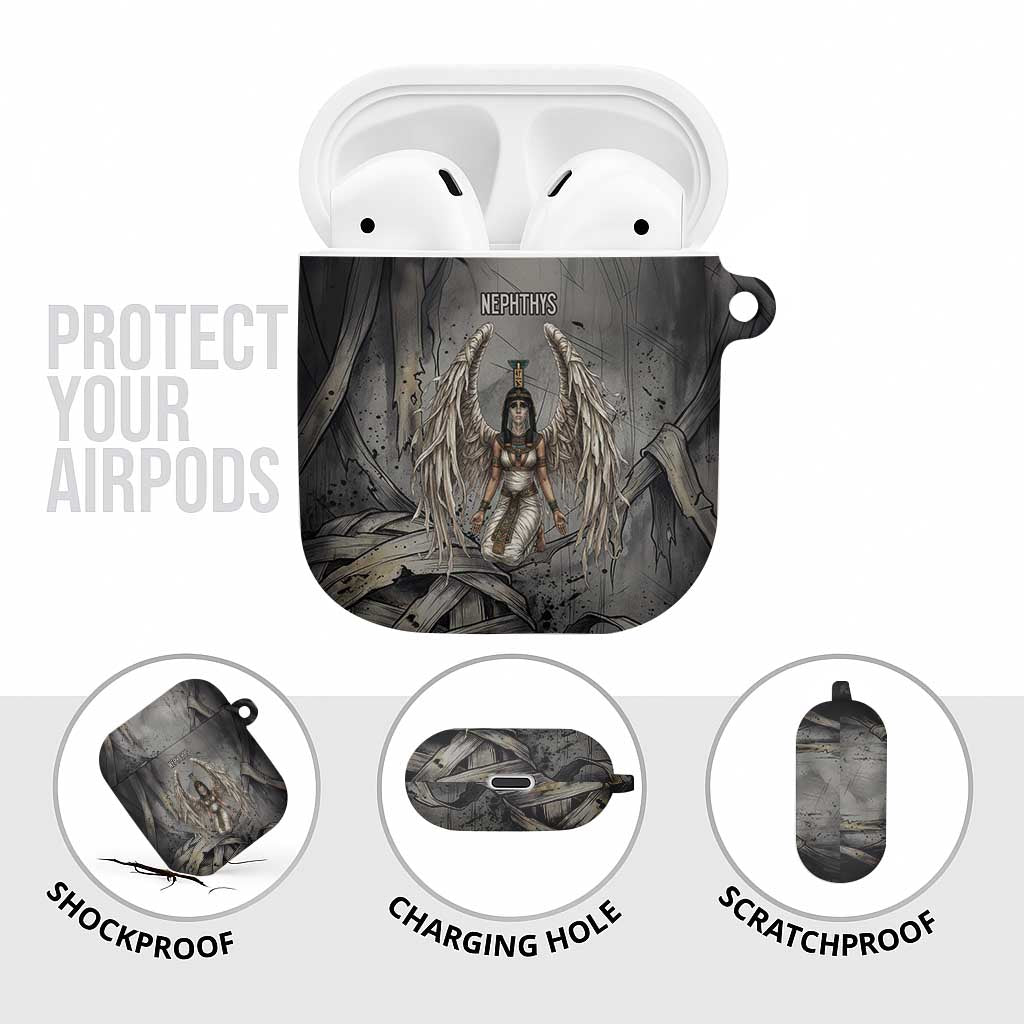 Nephthys AirPods Case Mistress of the House Egyptian Goddess Wings