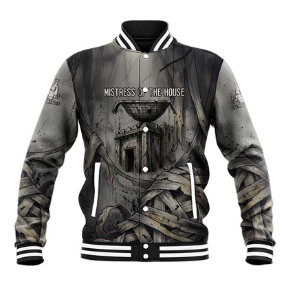 Nephthys Baseball Jacket Mistress of the House Egyptian Goddess Wings